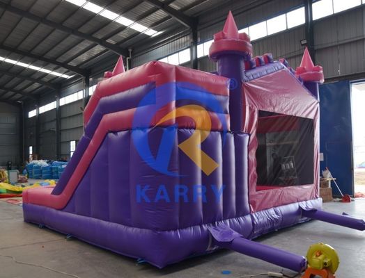 14 Jaar oud PVC verjaardagsfeest opblaasbaar springkasteel met glijbaan 5*5m en accessoires