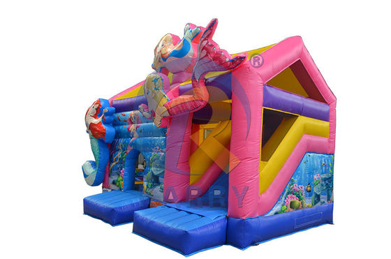 Blower Design Mermaid Bouncer Slide Combo 2023 Commercieel opblaasbaar springhuis