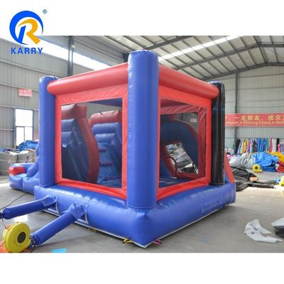 Aanpasbaar outdoor en indoor Kids Spiderman opblaasbaar springhuis met glijbaan