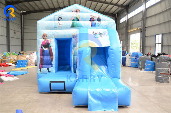 Commercieel opblaasbaar springhuis Combo Slide Draagbaar Bevroren Kasteel voor leuke feesten