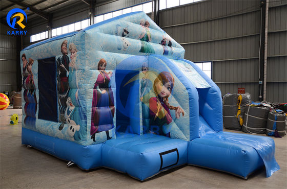Commercieel opblaasbaar springhuis Combo Slide Draagbaar Bevroren Kasteel voor leuke feesten