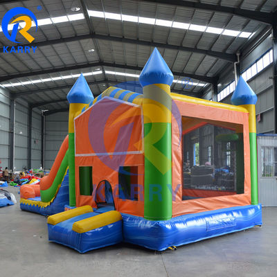 EN71/EN14960 Gecertificeerd nat en droog Unisex Water Blow Up Castle Bounce House met glijbaan