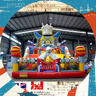 Luchtvervoer opblaasbaar kasteel speeltuin park voor Big Fun City Bounce House Bouncer Slide