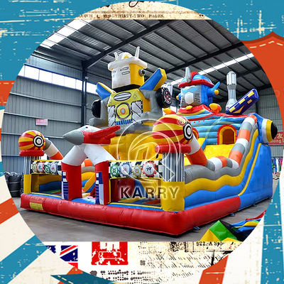 Luchtvervoer opblaasbaar kasteel speeltuin park voor Big Fun City Bounce House Bouncer Slide