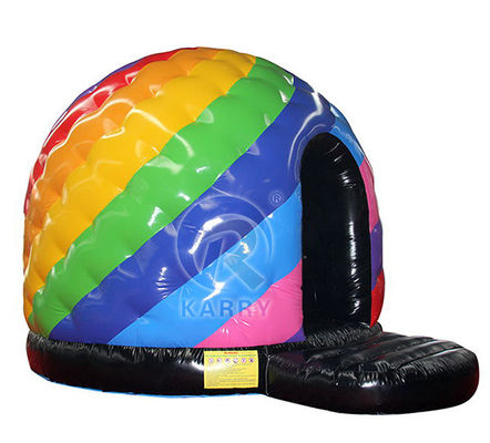 Commercieel kind Trampoline Disco Dome Bouncy Castle Pompkastel met lichte muziek