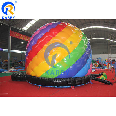 Commercieel kind Trampoline Disco Dome Bouncy Castle Pompkastel met lichte muziek