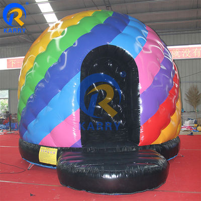 Commercieel kind Trampoline Disco Dome Bouncy Castle Pompkastel met lichte muziek