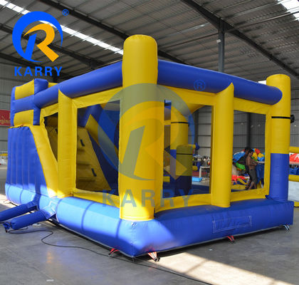 Unisex opblaasbaar kasteel met droog glijbaan en springhuis Combo Maximale capaciteit 100-500 kg