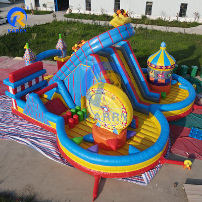 Grote opblaasbare uitsmijter spring springende kasteel glijbaan voor unisex Joy City Water World