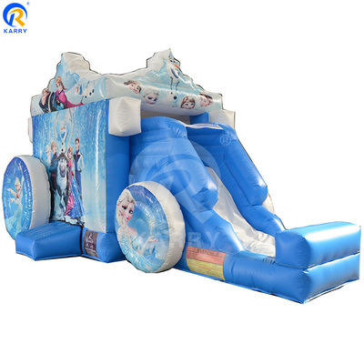 Meisjes favoriete bevroren prinses wagen opblaasbare kasteel glijbaan met blazer inbegrepen