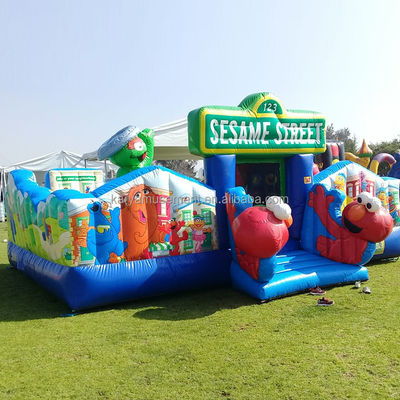 Persoonlijke maat Sesamstraat opblaasbare uitsmijter Bouncy Castle voor 14 jaar tot leeftijdsbereik