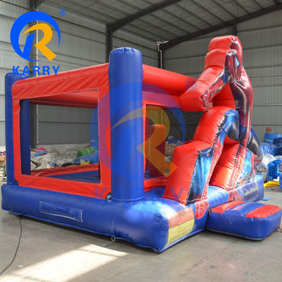 Maximale capaciteit 100 kg Outdoor Commerciële Kid Spider Man opblaasbare Jumper Castle voor thuis