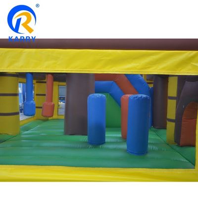 Outdoor Entertainment Captain Pirate Air Jumper Opblaasbaar Bounce Castle met glijbaan