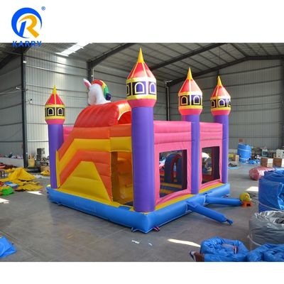 Waterglijbaan opblaasbaar springend springkasteel glijbaan combo voor kinderen in aangepaste kleur