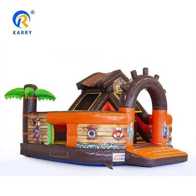 Outdoor Entertainment Unisex PVC opblaasbaar springkasteel met piratenschipontwerp