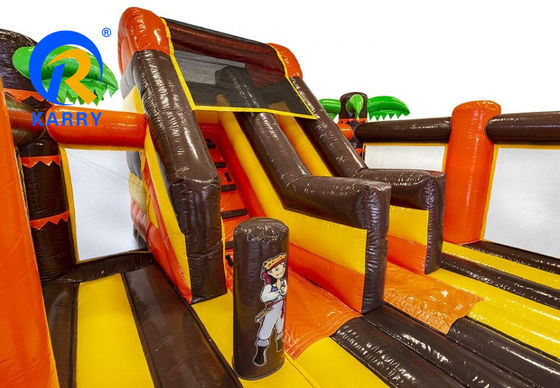 Outdoor Entertainment Unisex PVC opblaasbaar springkasteel met piratenschipontwerp