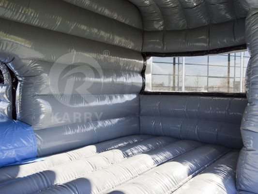 Grijze Truck opblaasbare uitsmijter Combo Jump Jumping Bounce House voor feest OEM aanvaard