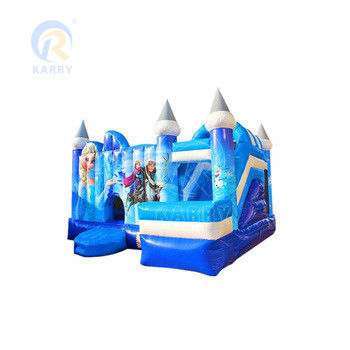 Jumping Castle Slide Combo Custom Frozen Theme Opblaasbaar Bounce House voor feestplezier