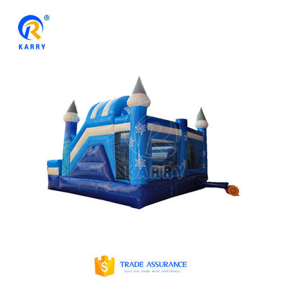 Jumping Castle Slide Combo Custom Frozen Theme Opblaasbaar Bounce House voor feestplezier