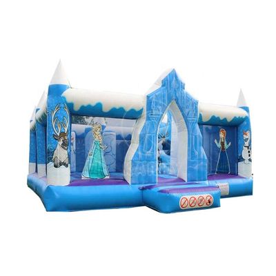 Jumping Castle Slide Combo Custom Frozen Theme Opblaasbaar Bounce House voor feestplezier