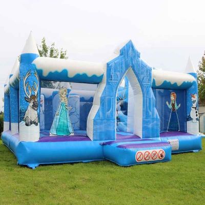 Jumping Castle Slide Combo Custom Frozen Theme Opblaasbaar Bounce House voor feestplezier