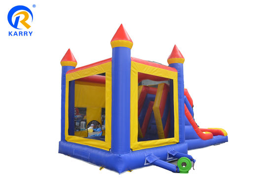 Custom Kids Games opblaasbaar kasteel nat droog uitsmijter zwembad glijbaan combo spring kasteel met waterslide zwembad leeftijd 14