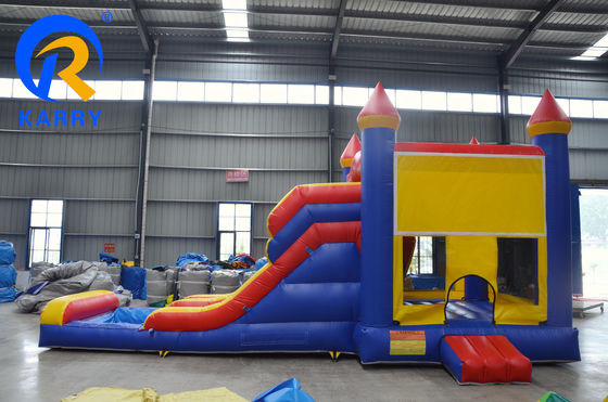 Custom Kids Games opblaasbaar kasteel nat droog uitsmijter zwembad glijbaan combo spring kasteel met waterslide zwembad leeftijd 14
