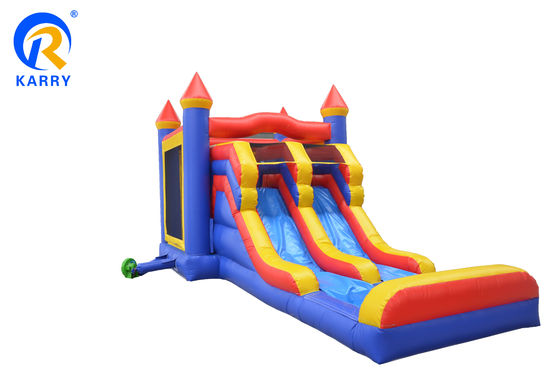 Custom Kids Games opblaasbaar kasteel nat droog uitsmijter zwembad glijbaan combo spring kasteel met waterslide zwembad leeftijd 14