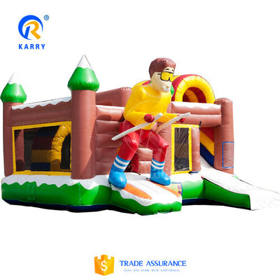 Express Air Sea Shipping Kinderen Outdoor speeltuin Opblaasbaar springhuis met glijbaan