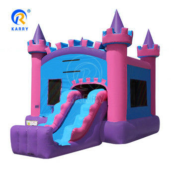Outdoor commerciële opblaasbare waterslide Bouncy Castle Combo voor groen entertainment