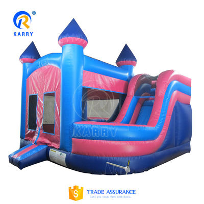 Outdoor commerciële opblaasbare waterslide Bouncy Castle Combo voor groen entertainment