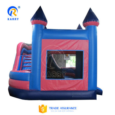 Outdoor commerciële opblaasbare waterslide Bouncy Castle Combo voor groen entertainment