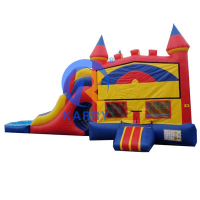 Opblaasbare waterglijbaan Combo voor unisex kasteel glijbaan bij alle feestelijkheden