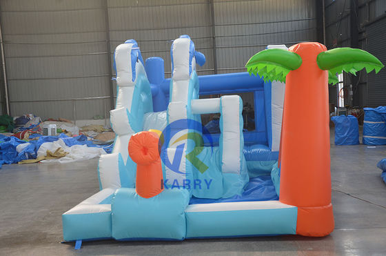 Buiten speeltuin opblaasbare dolfijn walvis kasteel glijbaan combo voor kinderen 14 jaar en ouder