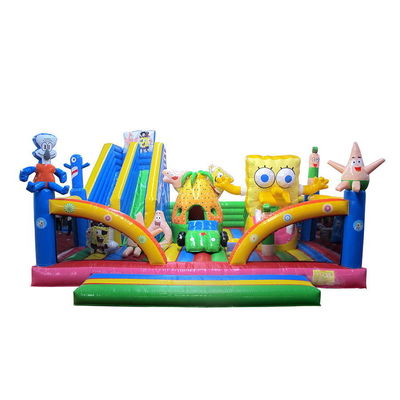 De beurs moet Aurora's commerciële SpongeBob Bounce Castle Trampoline met glijbaan