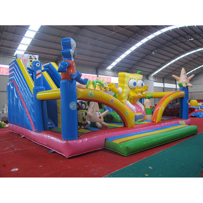 De beurs moet Aurora's commerciële SpongeBob Bounce Castle Trampoline met glijbaan