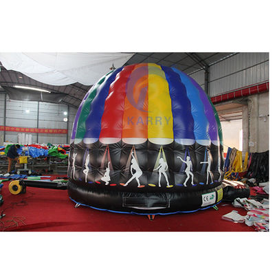 EN71/CE gecertificeerd commercieel PVC opblaasbaar disco demo springhuis voor buiten plezier