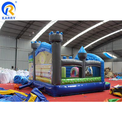 Gepersonaliseerde grootte 3D Rainbow Unicorn kasteel water glijbaan combinatie Perfect voor feesten