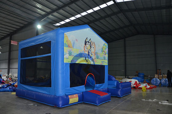 Verhuur feest opblaasbare uitsmijter Bluey Bounce House met Slide leeftijdsbereik 14 jaar op