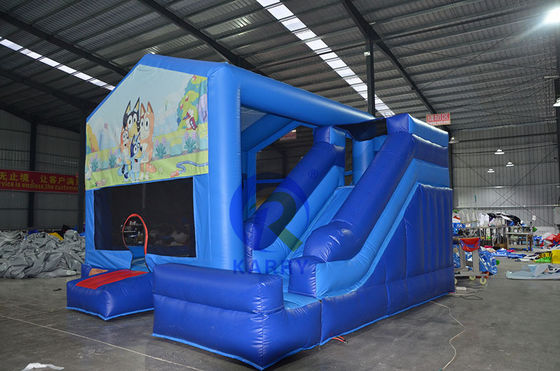 Verhuur feest opblaasbare uitsmijter Bluey Bounce House met Slide leeftijdsbereik 14 jaar op