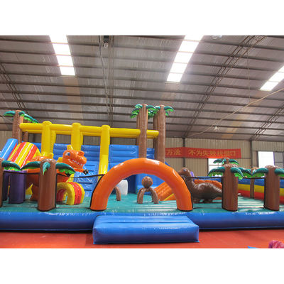 Aanpasbaar Palmboom Bounce House Wet Dry Bouncer Slide Combo met EN14960 certificaat
