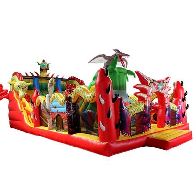 Opblaasbaar Fun City Kids Activity Center Draak Opblaasbaar Springkasteel Luchtspringen