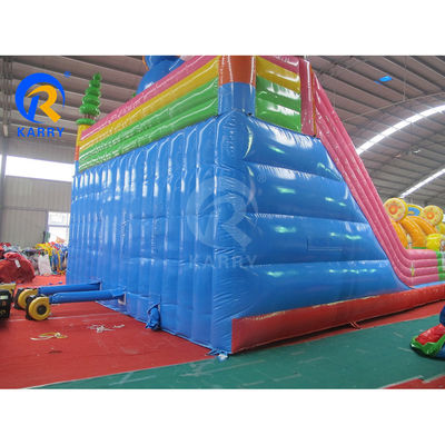 Opblaasbare Fun City Outdoor Amusement Park Bouncer Slide voor commerciële feestverhuur