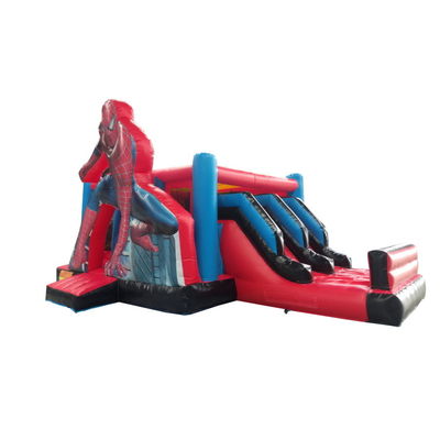 Features PORTABLE opblaasbare Spiderman Bouncer Combo voor Kids Party Verhuur