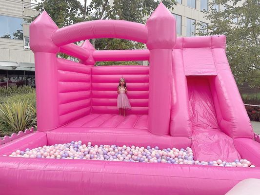 Handgetekende bruiloft Bouncy Castle Jumper met glijbaan en balpit Express Air Shipping