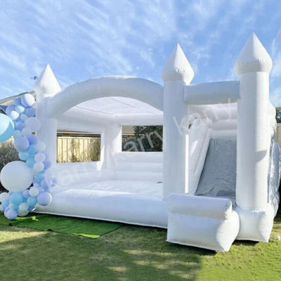 Digitaal drukken Huwelijksfeest Bouncy Castle Bounce House met glijbaan en PVC-doek