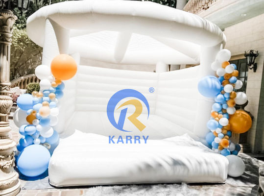 Commercieel opblaasbaar kasteel bruiloft thema Bouncy Castle Slide Combo voor verzending