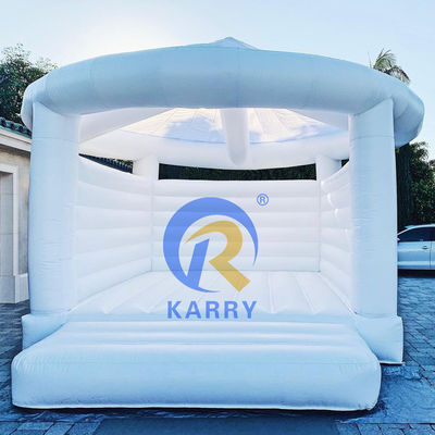 Commercieel opblaasbaar kasteel bruiloft thema Bouncy Castle Slide Combo voor verzending