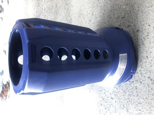 Draagbare blauwe opblaasbare kasteel water/droge glijbaan obstakelpark met blazer en deflator