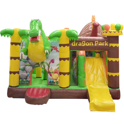 Kinderen Dinosaurus Vermaak Park Bouncy Castle met glijbaan opblaasbare Dino Park Combo
